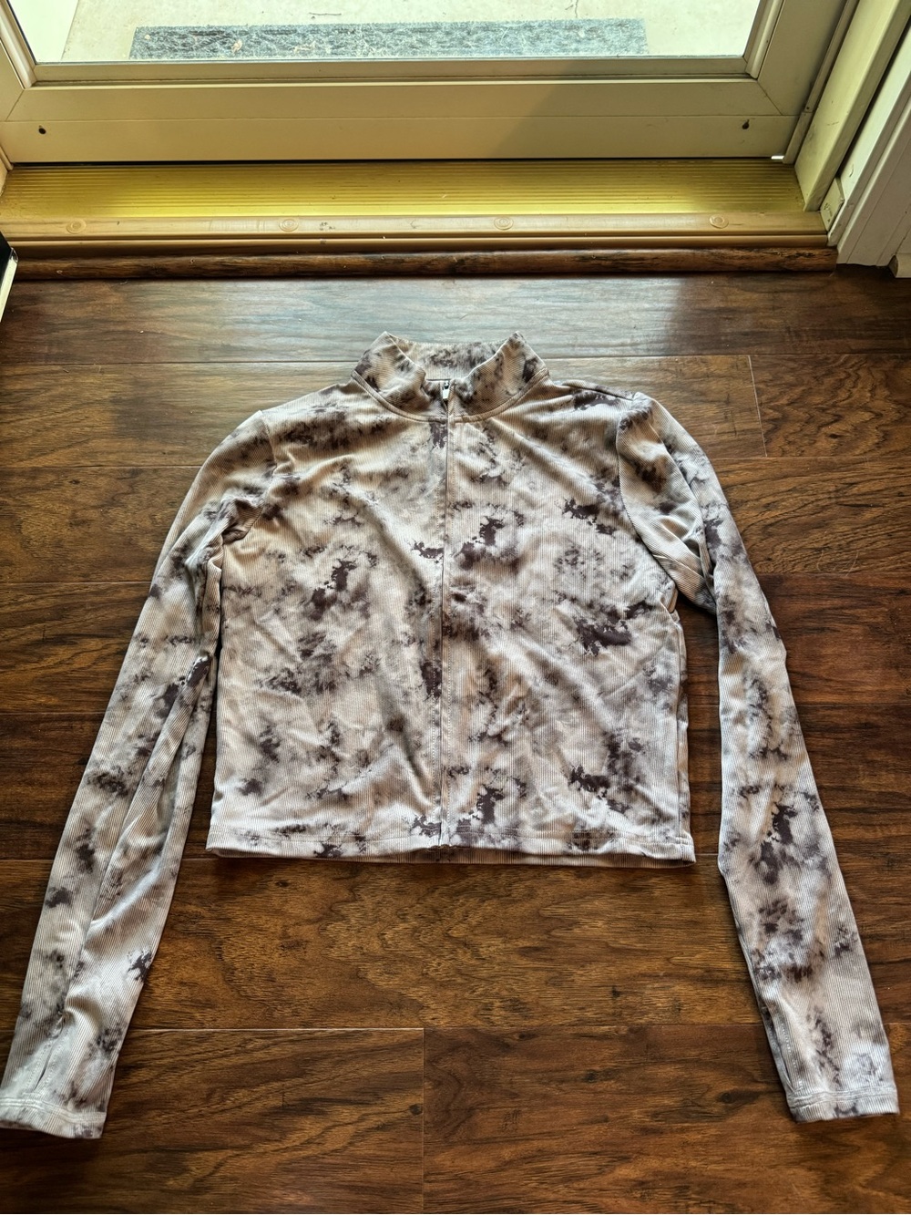 Athletic zip up top